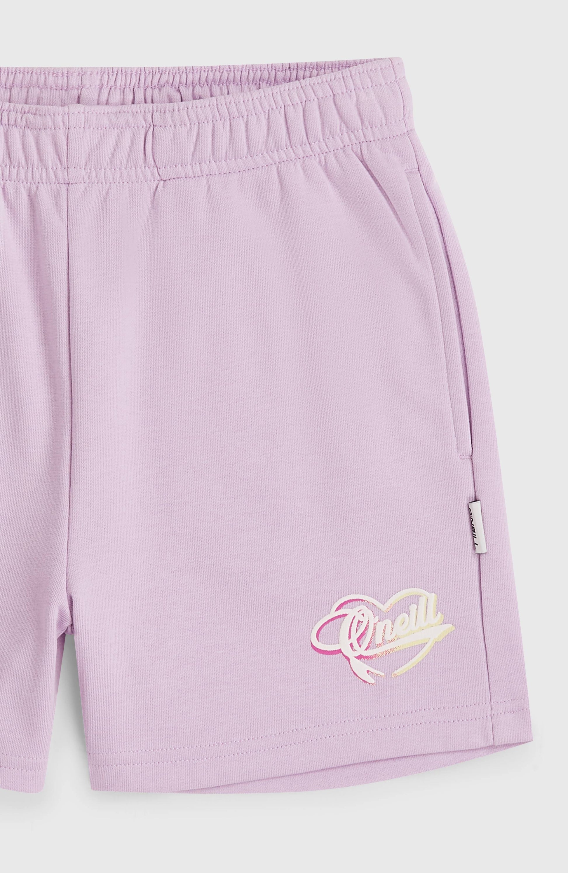 Essentials Script Sweatshorts Kids Pale Lavender