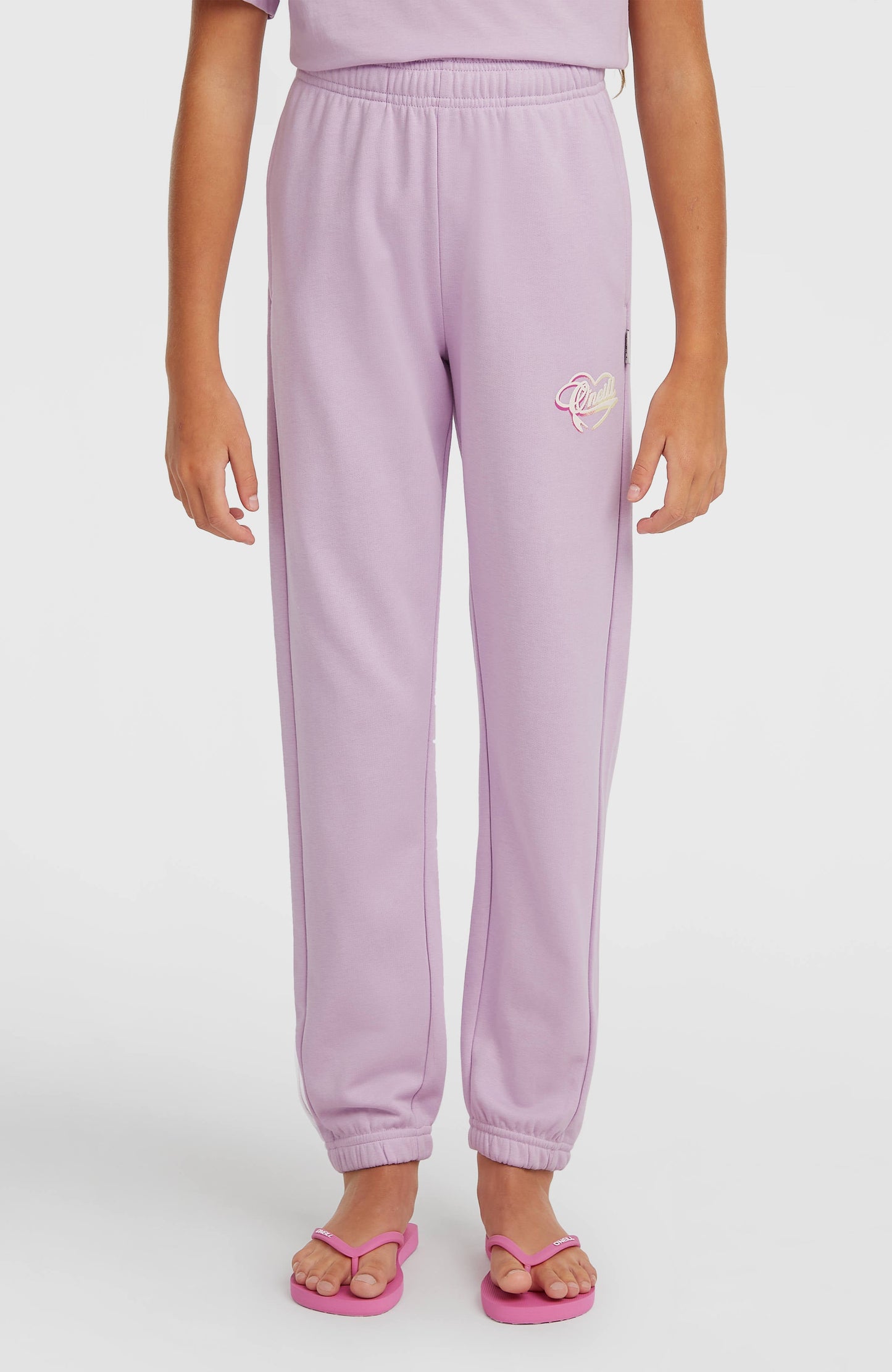 Essentials Script Sweatpants Kids Pale Lavender