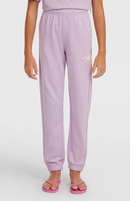 Essentials Script Sweatpants Kids Pale Lavender