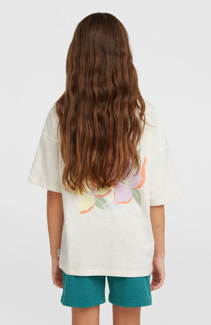 Essentials Script Sweatshorts Kids Botanical Heat