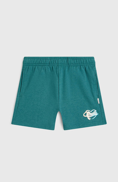 Essentials Script Sweatshorts Kids Botanical Heat