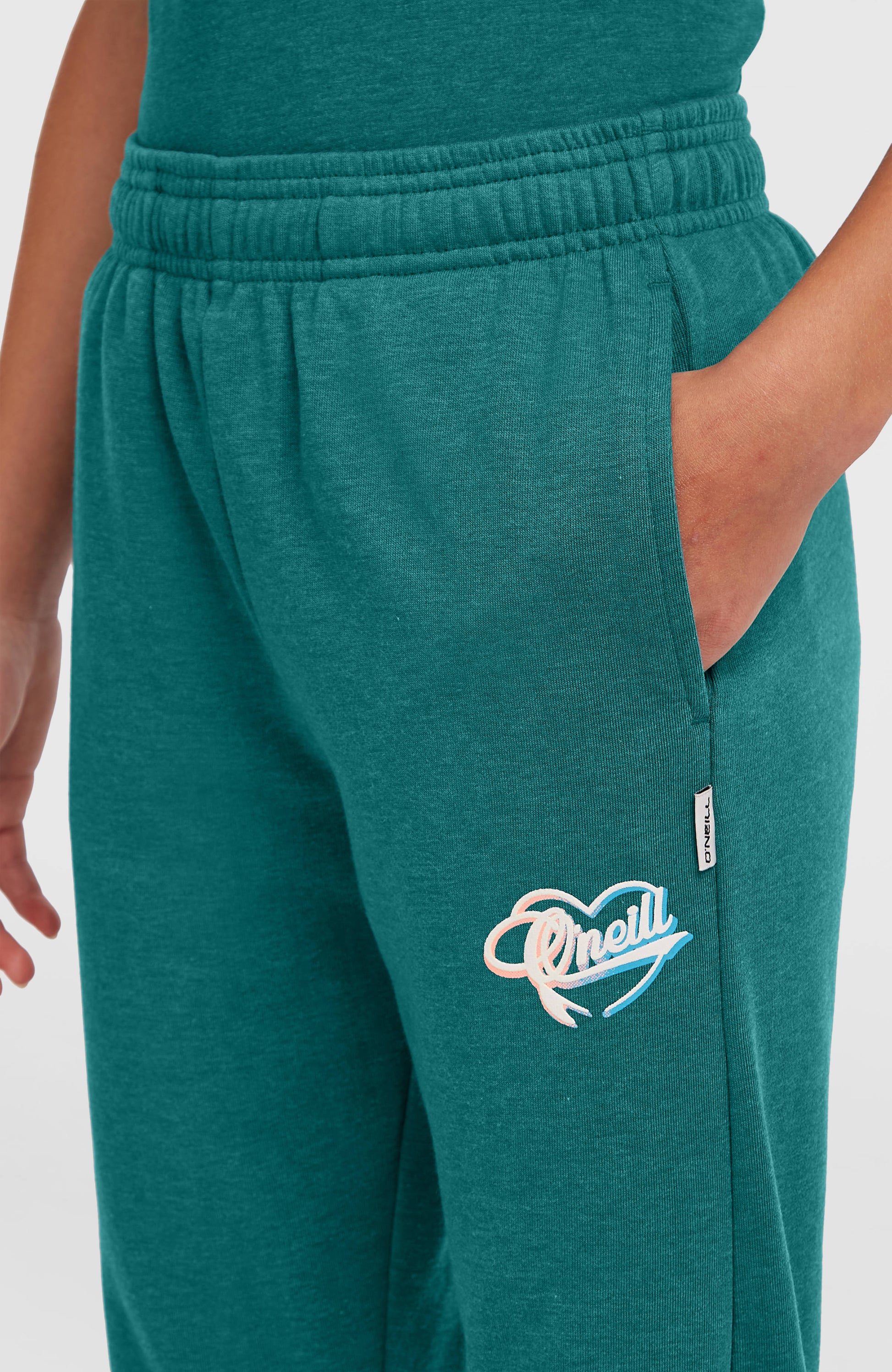 Essentials Script Sweatpants Kids Botanical Heat