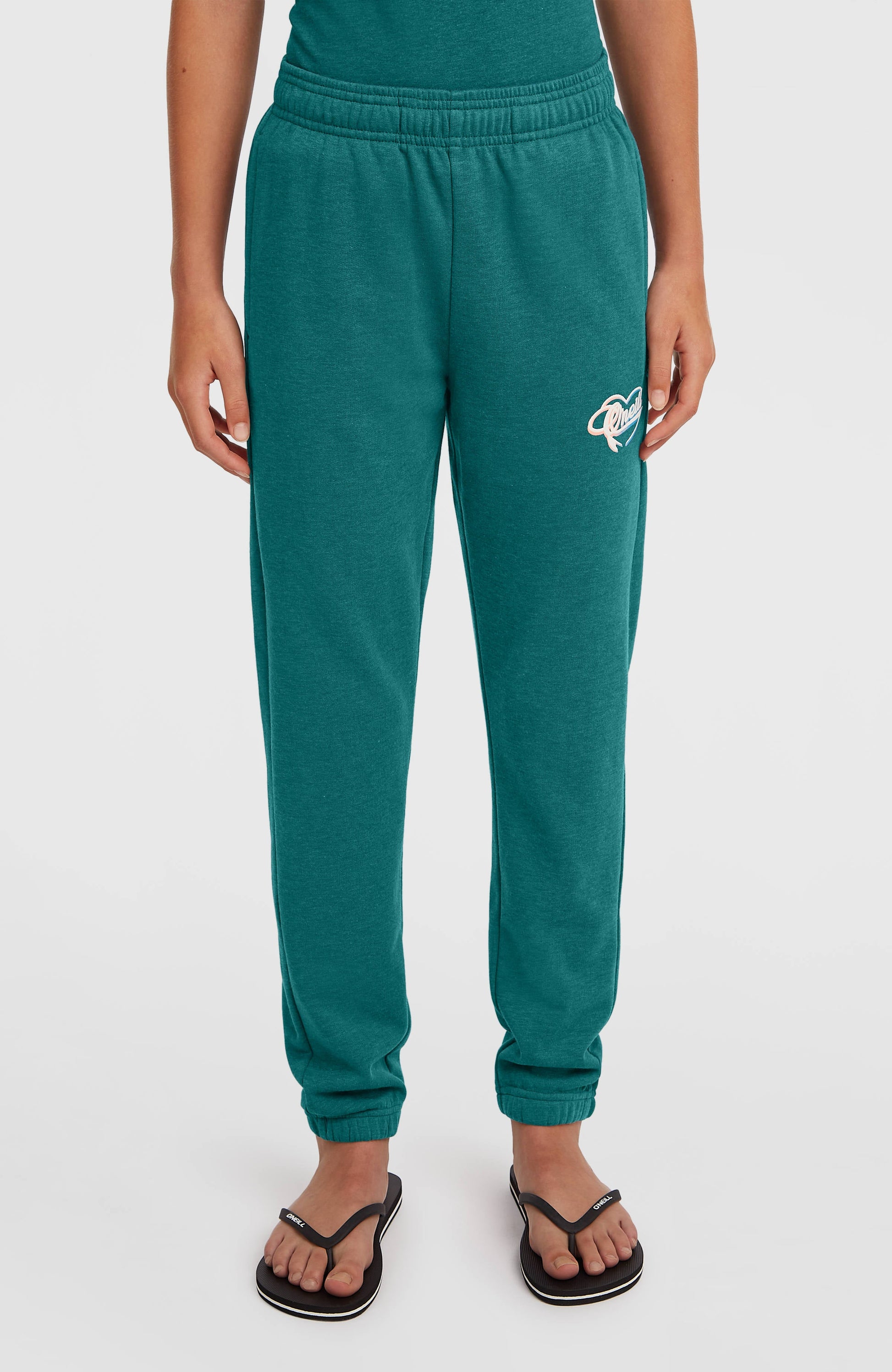 Essentials Script Sweatpants Kids Botanical Heat