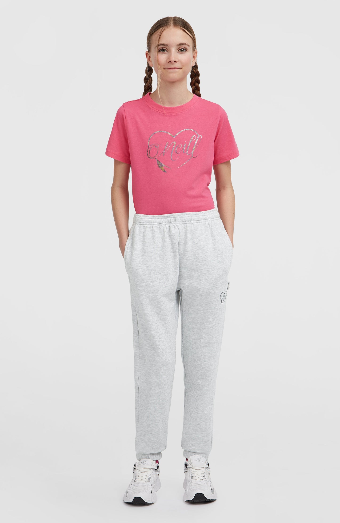 Essentials Sweatpants Kids White Melange