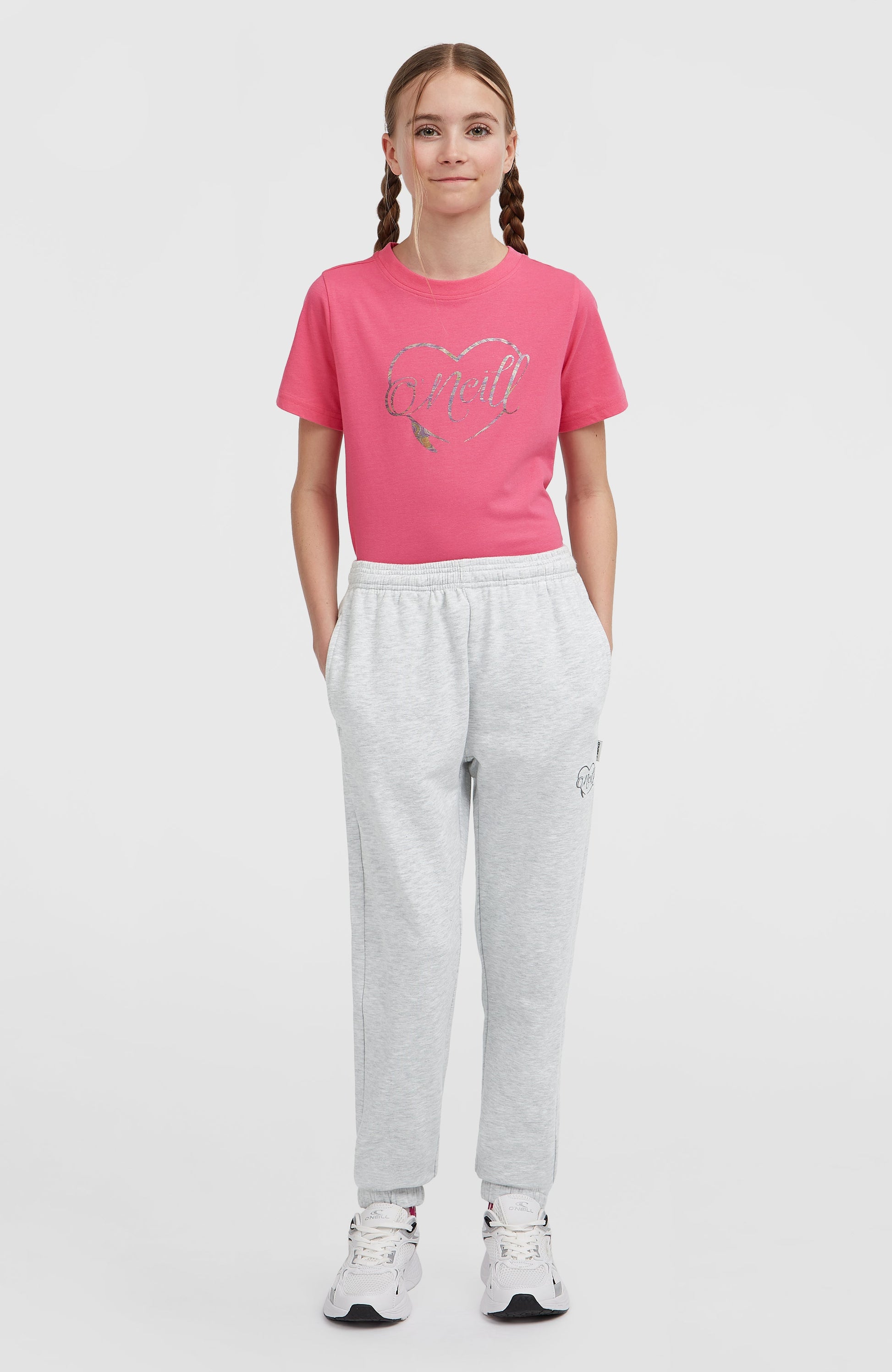 Essentials Sweatpants Kids White Melange