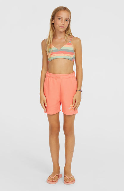 Heart Sweatshorts Kids Coral Pink