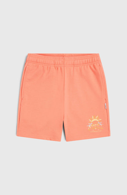 Heart Sweatshorts Kids Coral Pink