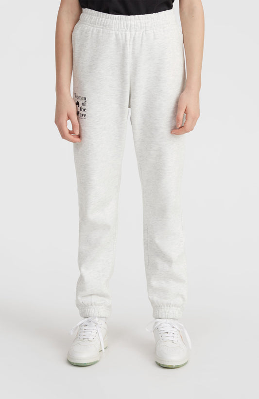 Women of the Wave Sweatpants Kids White Melange