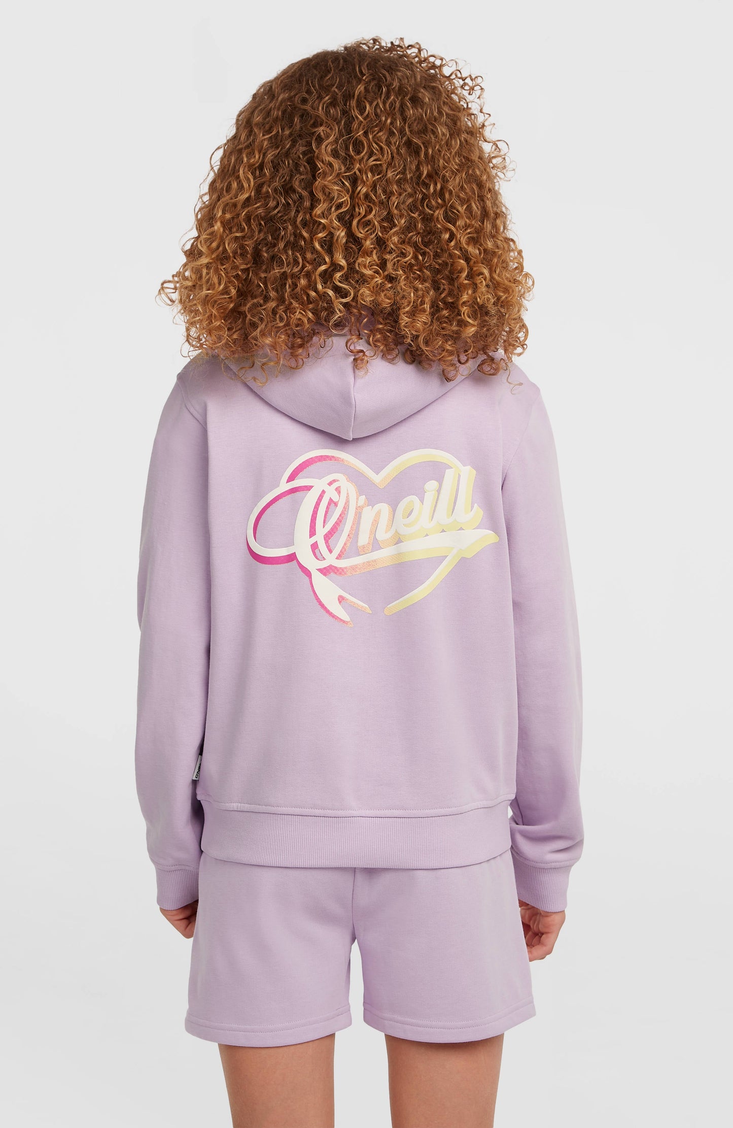 Essentials Script Hoodie Kids Pale Lavender