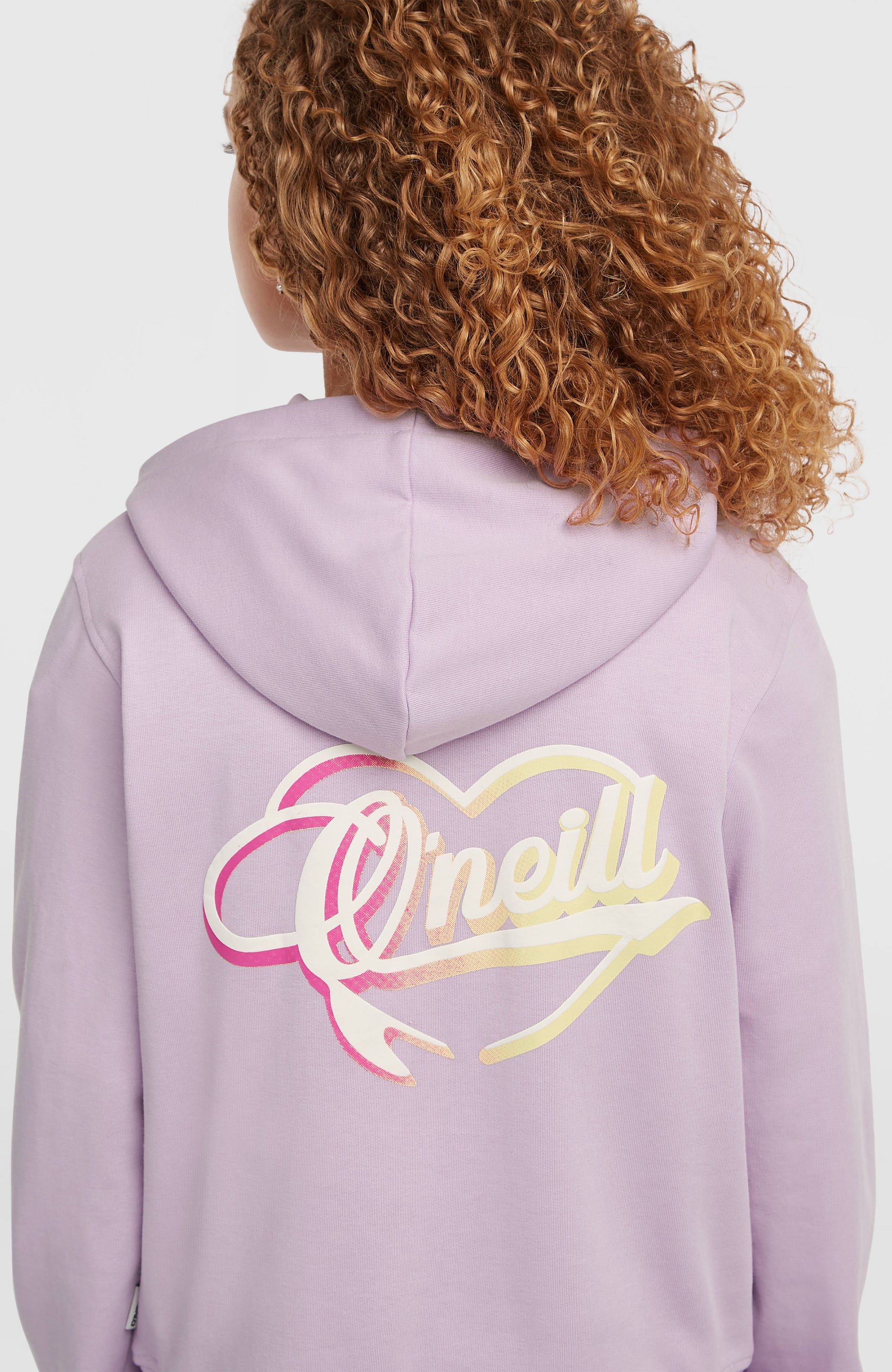 Essentials Script Hoodie Kids Pale Lavender