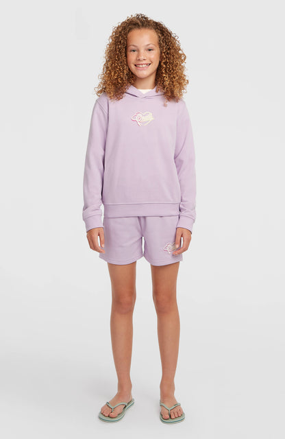 Essentials Script Hoodie Kids Pale Lavender
