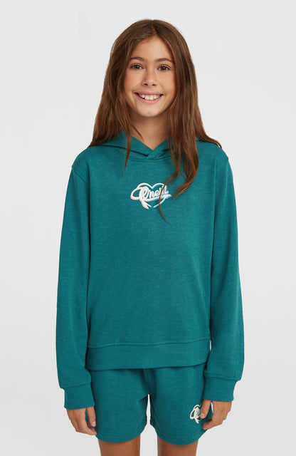 Essentials Script Hoodie Kids Botanical Heat