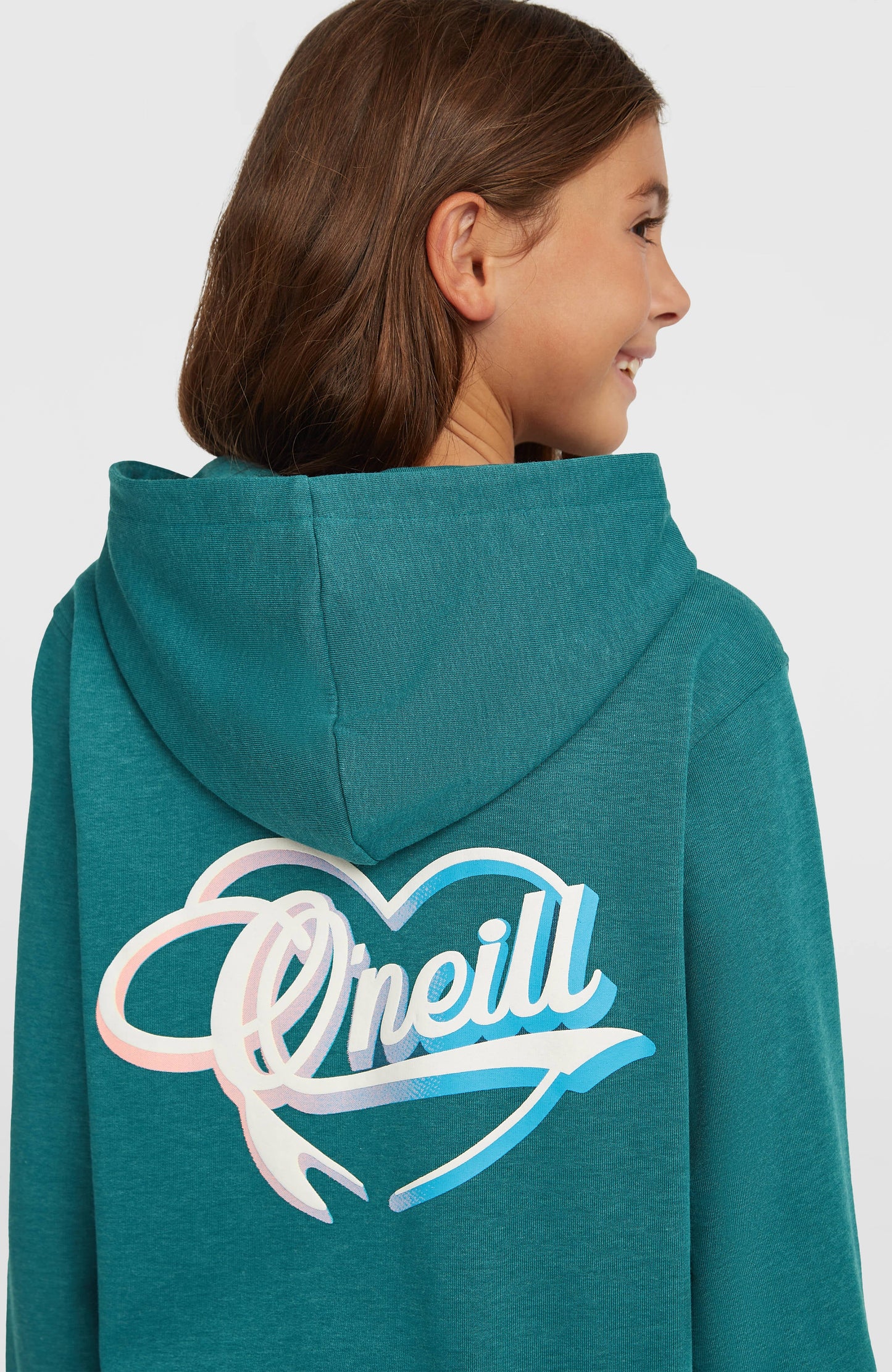 Essentials Script Hoodie Kids Botanical Heat