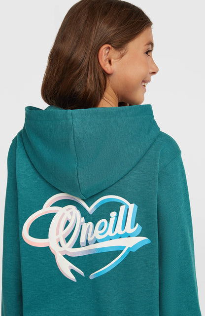 Essentials Script Hoodie Kids Botanical Heat