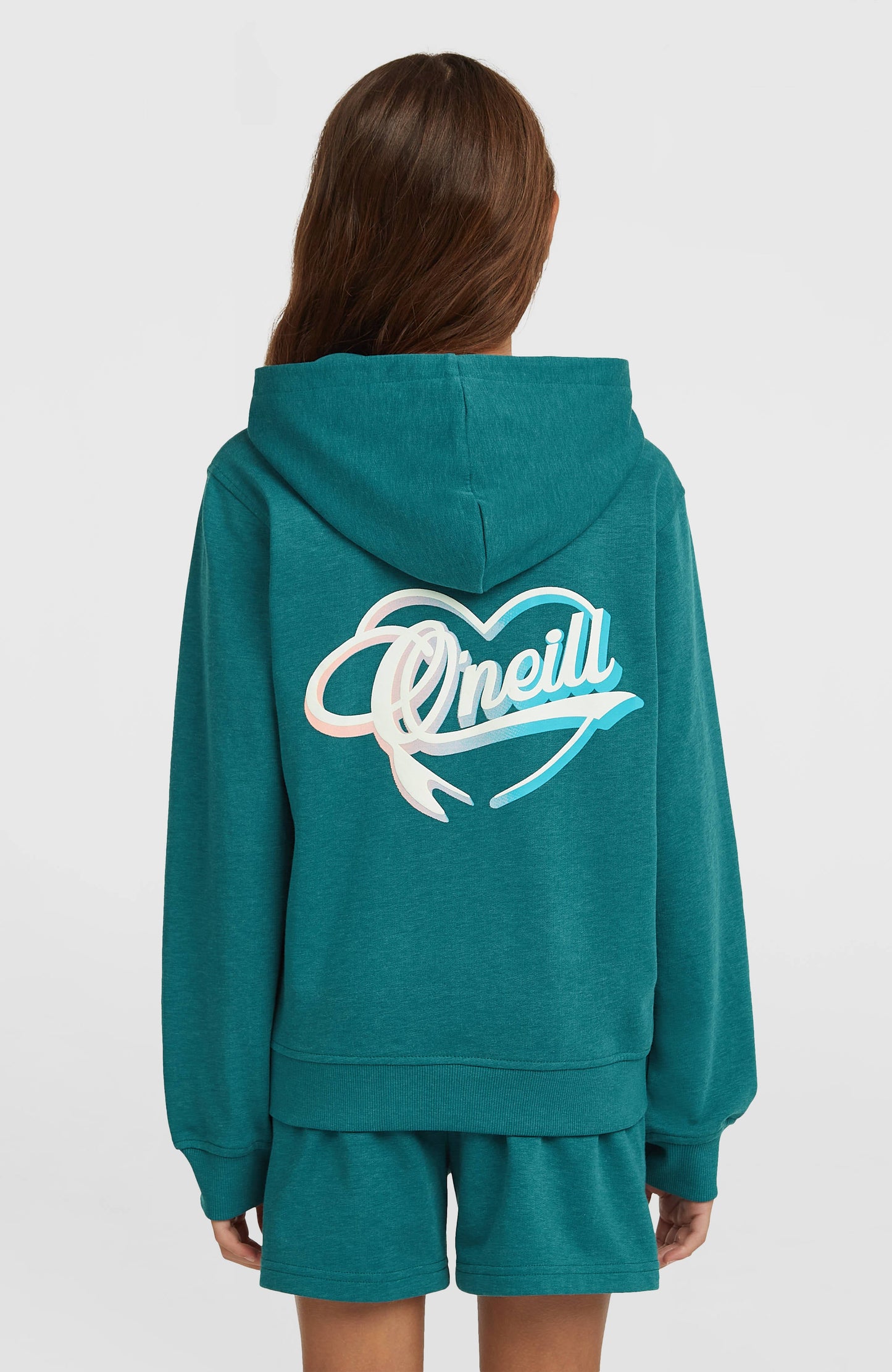 Essentials Script Hoodie Kids Botanical Heat
