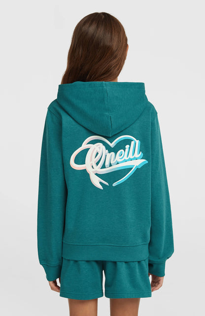 Essentials Script Hoodie Kids Botanical Heat