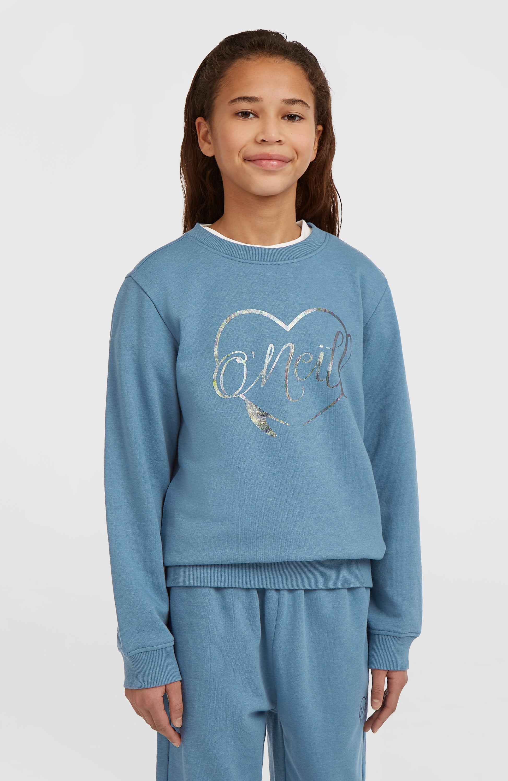 Essentials Crew Sweatshirt Kids Mozart Blue