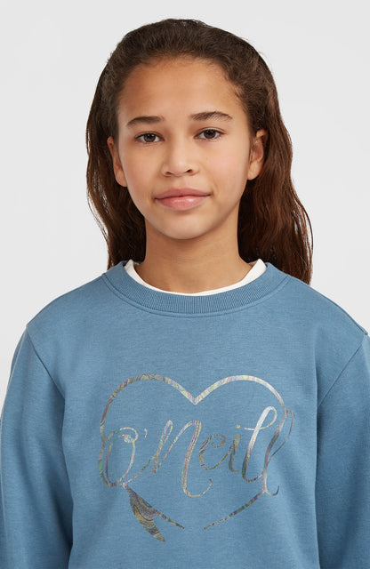 Essentials Crew Sweatshirt Kids Mozart Blue