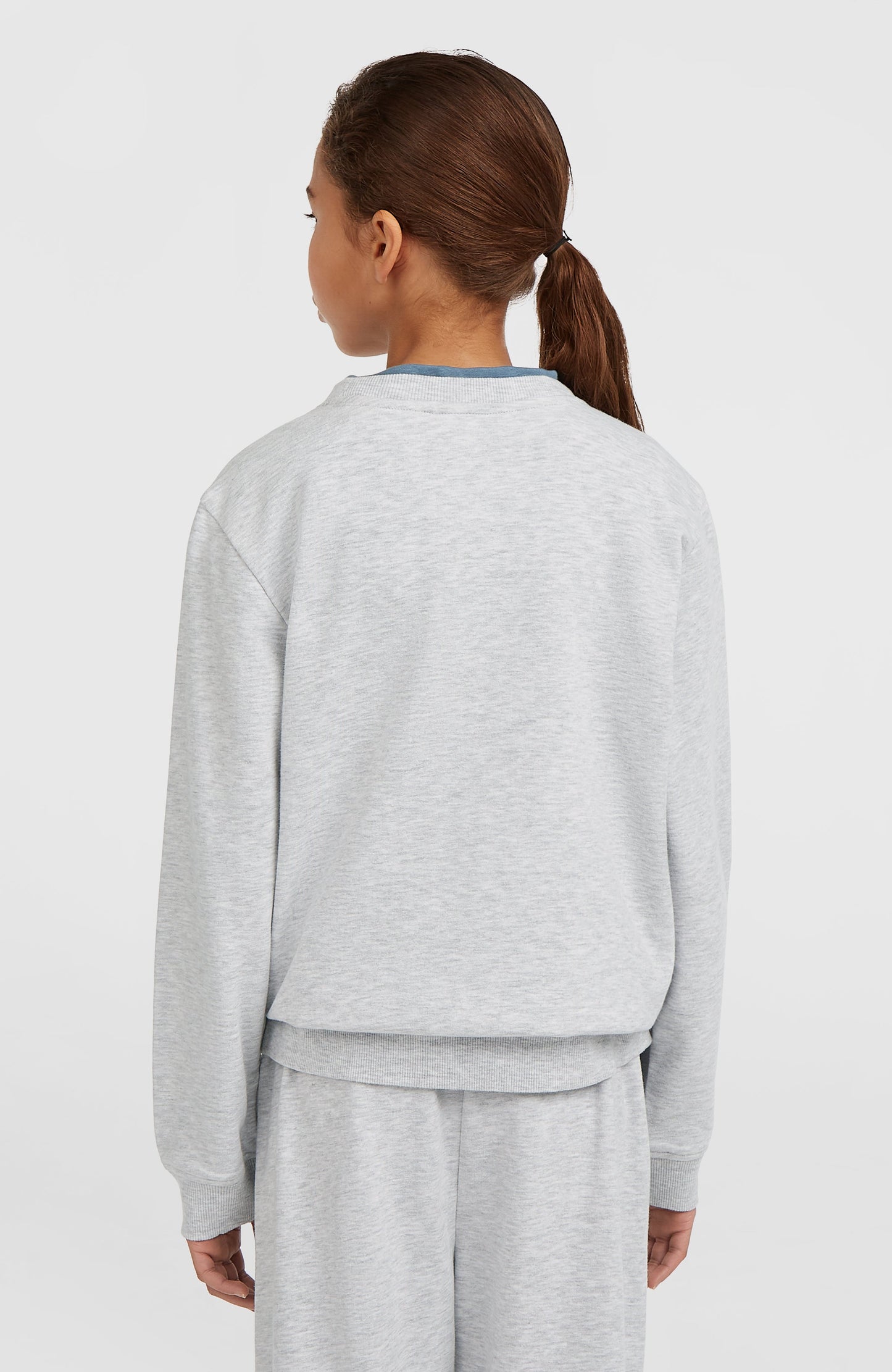 Essentials Crew Sweatshirt Kids White Melange