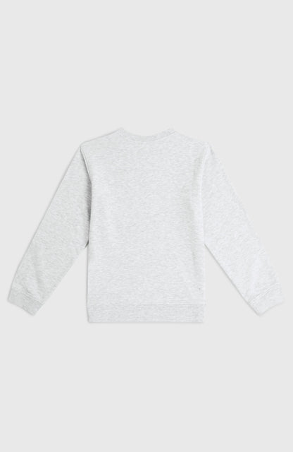 Essentials Crew Sweatshirt Kids White Melange