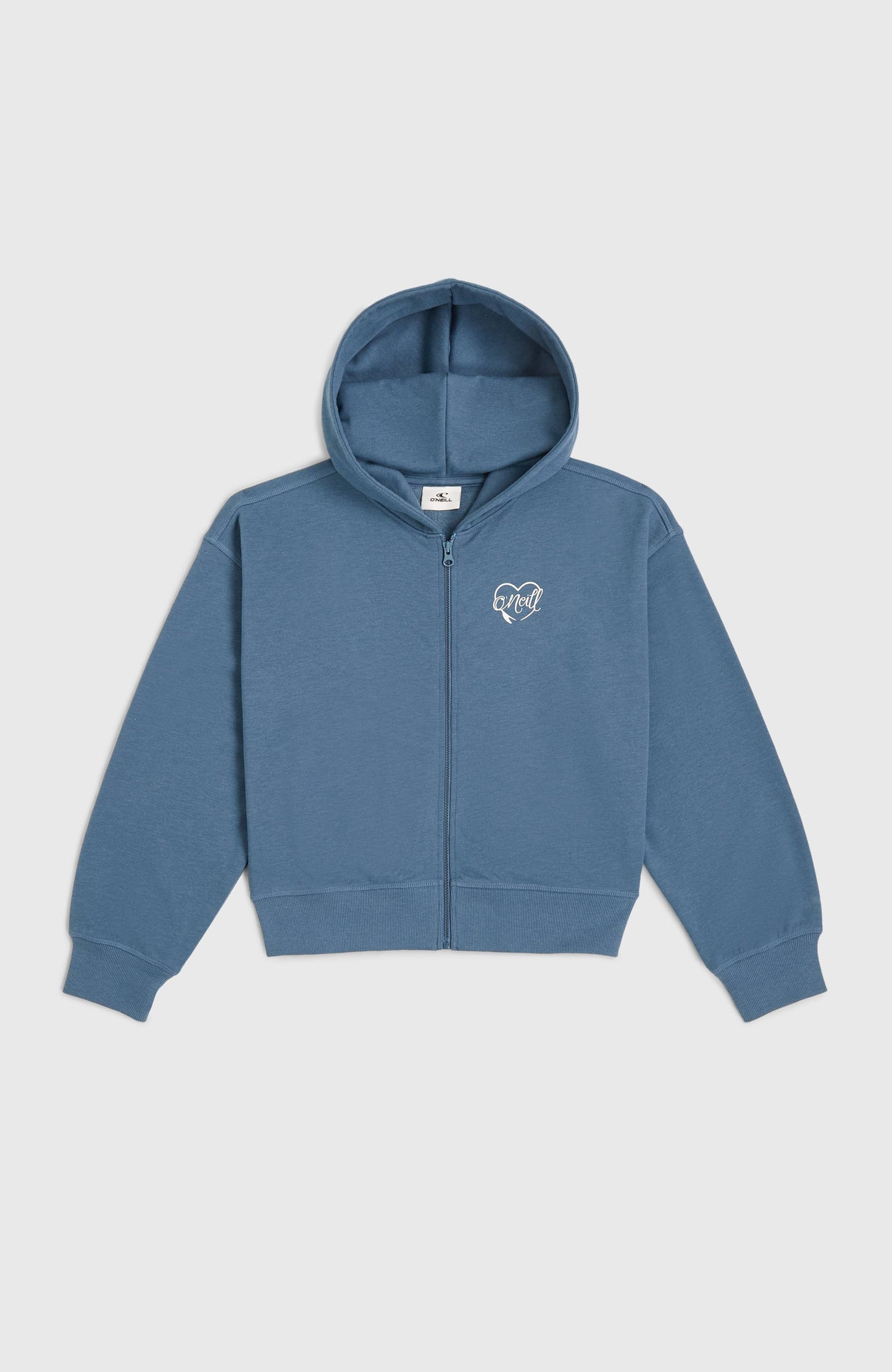Script Falf-Zip Hoodie Kids Copen Blue