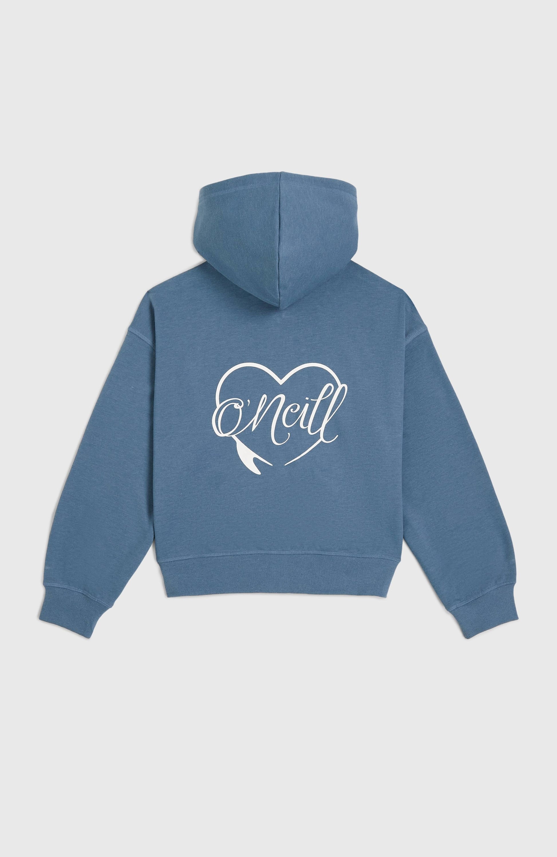 Script Falf-Zip Hoodie Kids Copen Blue