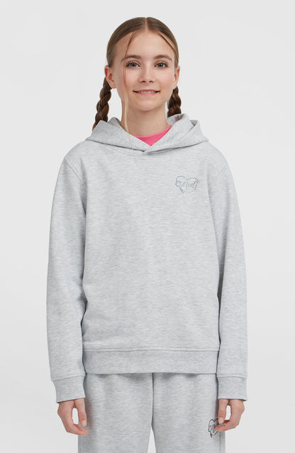 Essentials Hoodie Kids White Melange