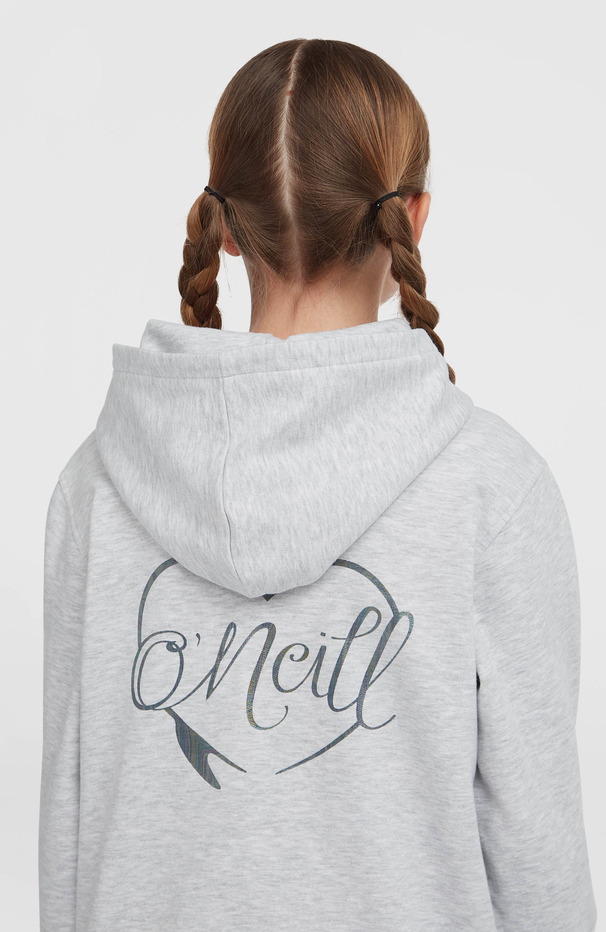 Essentials Hoodie Kids White Melange