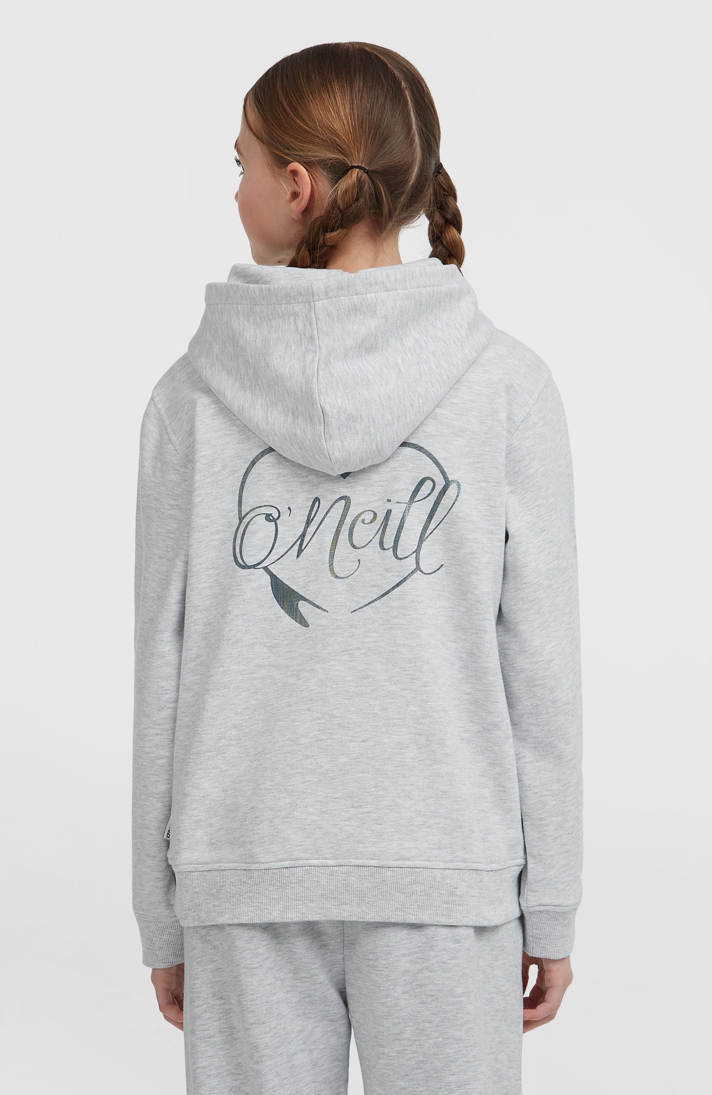Essentials Hoodie Kids White Melange