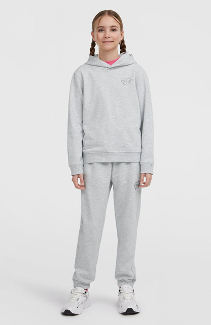 Essentials Hoodie Kids White Melange