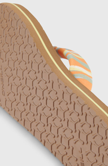 Ditsy Sun Sandals Kids Funky Peach Swirly