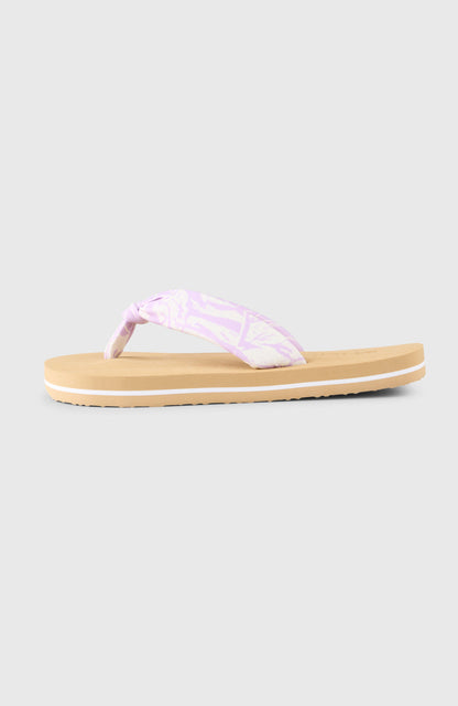 Ditsy Sun Sandals Kids Purple Island Sky