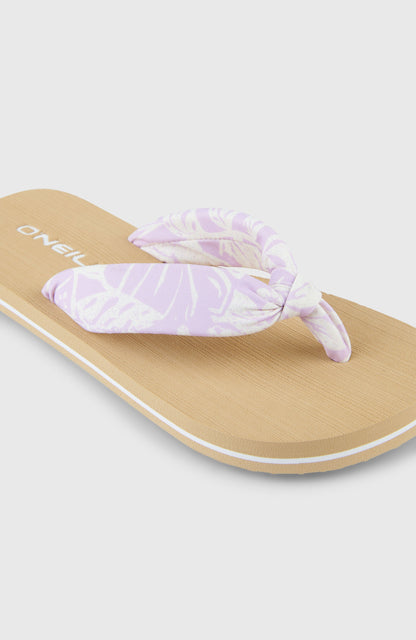 Ditsy Sun Sandals Kids Purple Island Sky