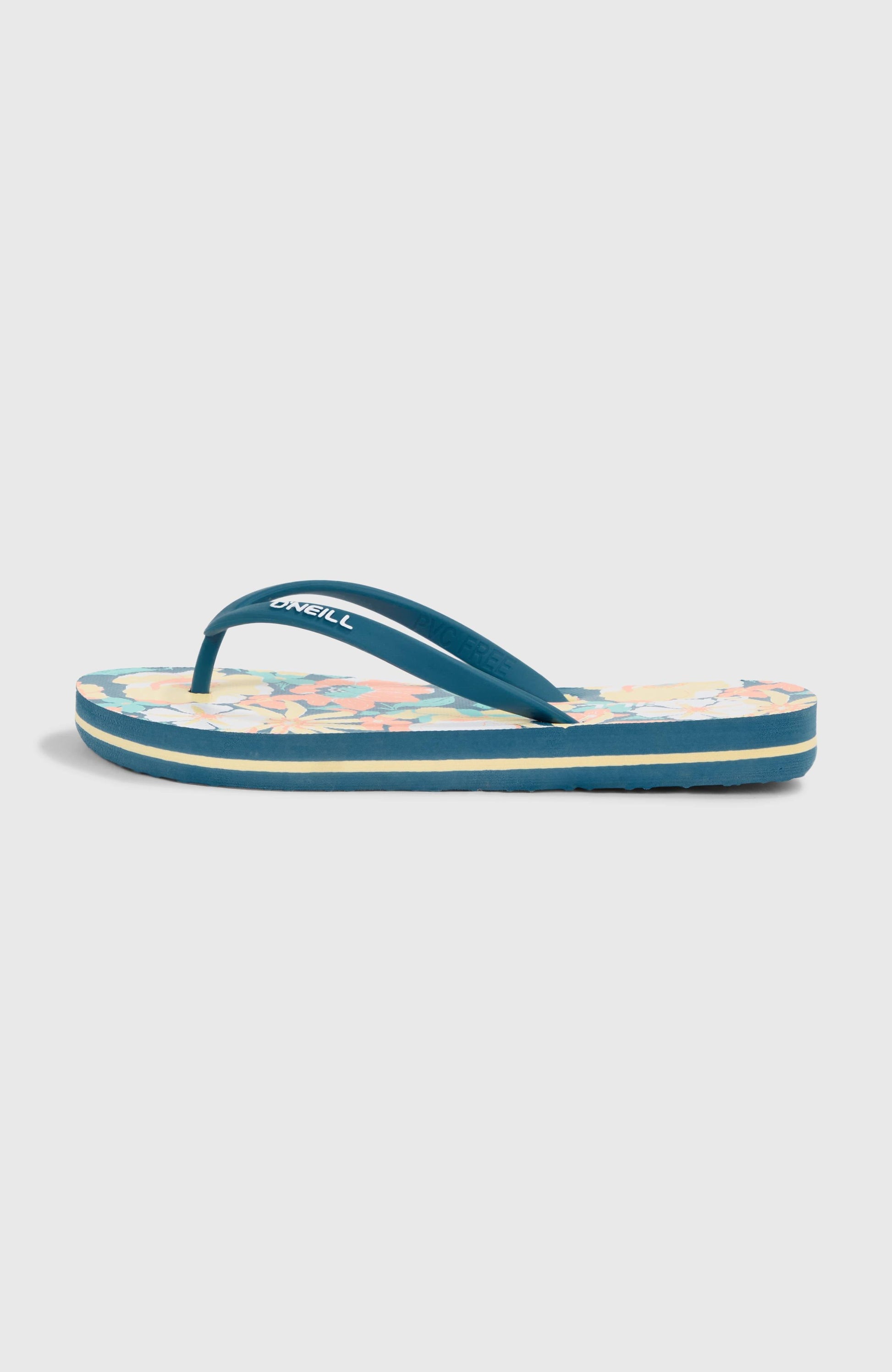 Profile Graphic Sandals Kids Blue Santa Monica