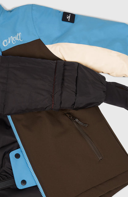 FWC'Cruz Triple Snow Jacket Kids Coffee Bean Colour Block