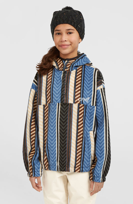 Superfleece Half-Zip Hoodie Kids Blue Vintage O'Neill Stripe