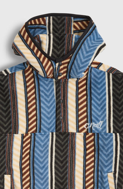 Superfleece Half-Zip Hoodie Kids Blue Vintage O'Neill Stripe