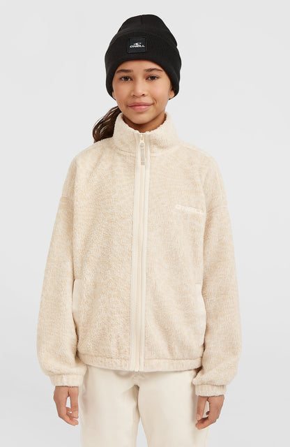 High-Pile Full-Zip Fleece Kids Macaron Animalica