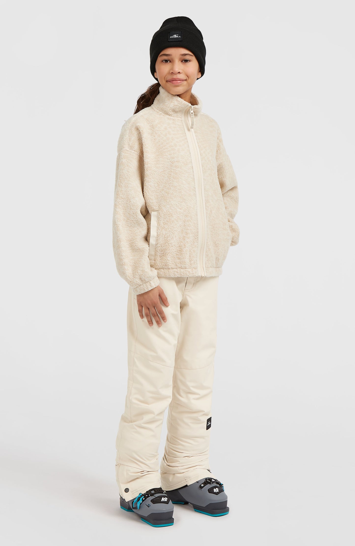 High-Pile Full-Zip Fleece Kids Macaron Animalica