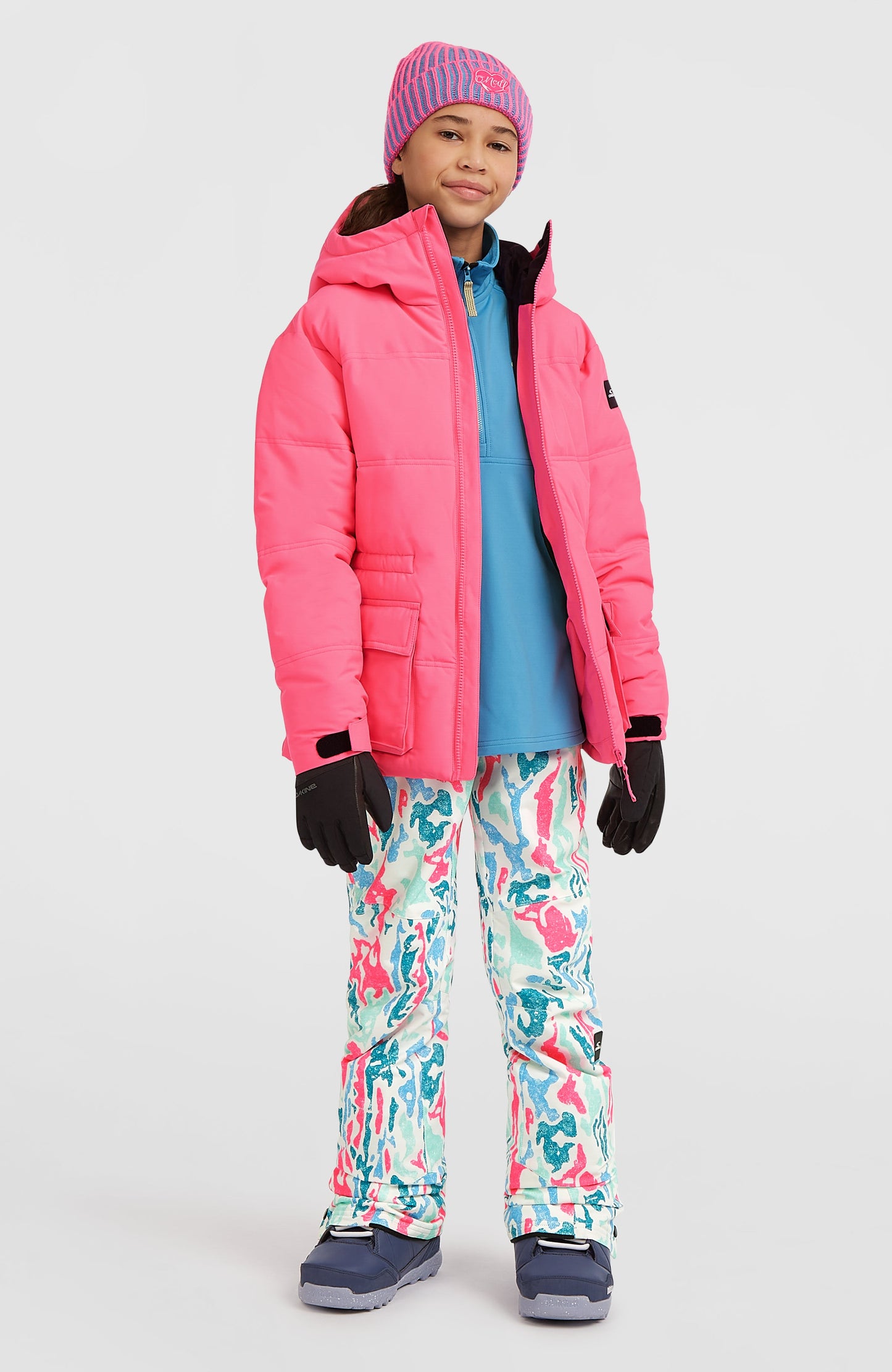 FWC'Cruz Puffer Snow Jacket Kids Skater Pink