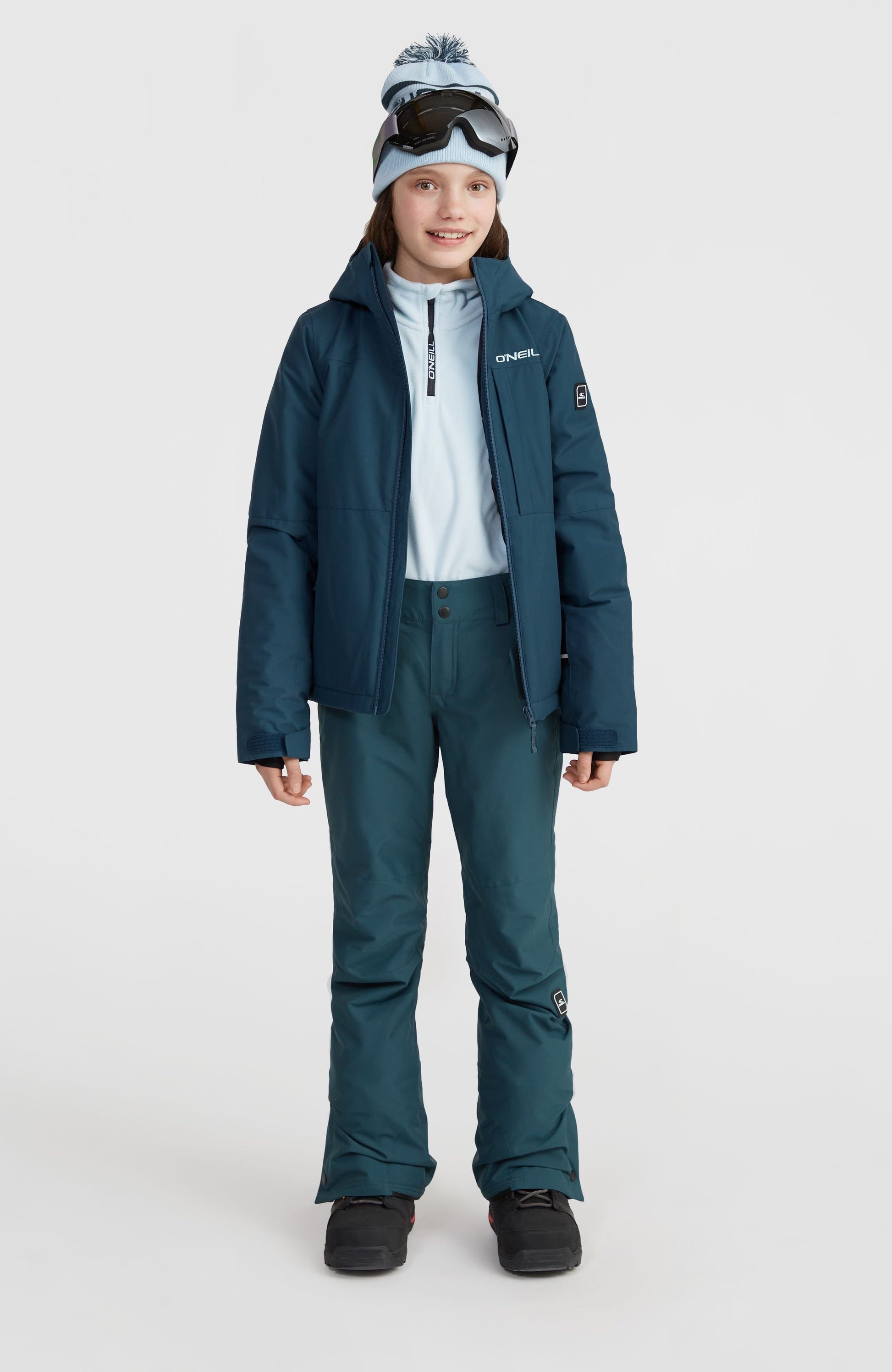 Lite Snow Jacket Kids Alma Steel