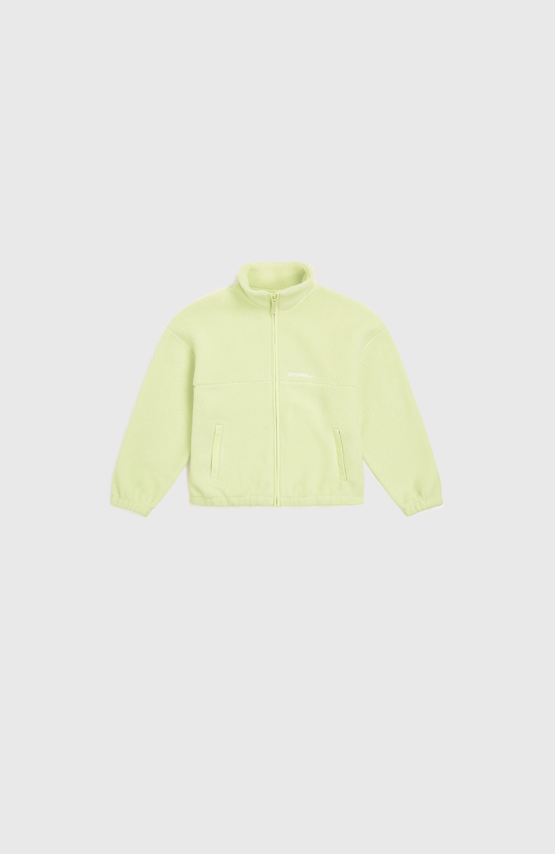 High-Pile Full-Zip Fleece Kids Lime Wash