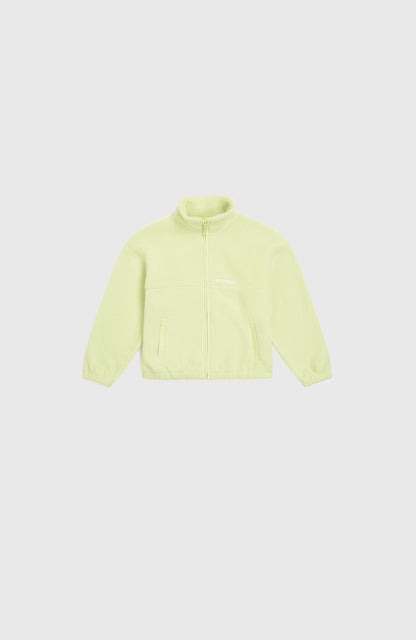 High-Pile Full-Zip Fleece Kids Lime Wash
