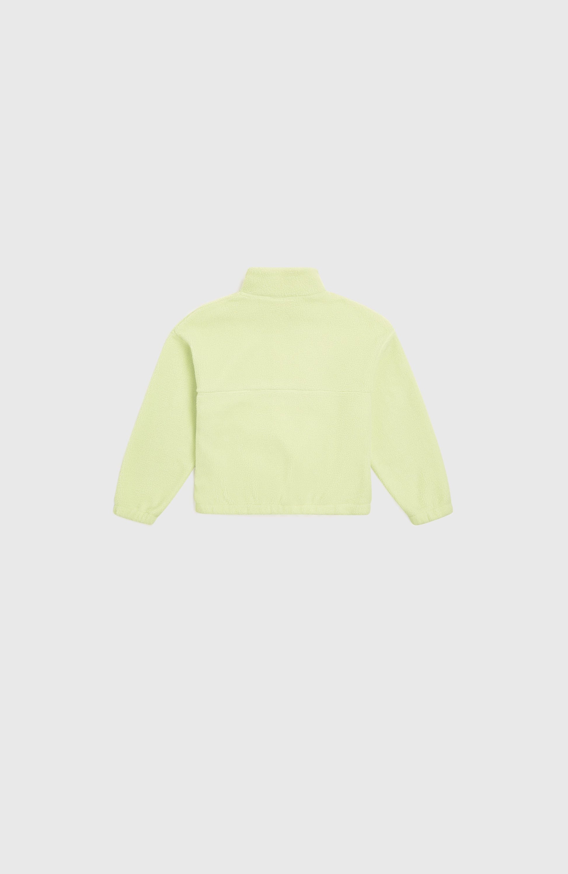 High-Pile Full-Zip Fleece Kids Lime Wash