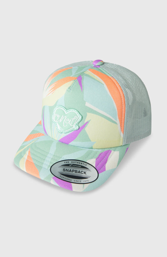 O'Neill Summer Camp Trucker Cap Kids Green Wmns Tropicana