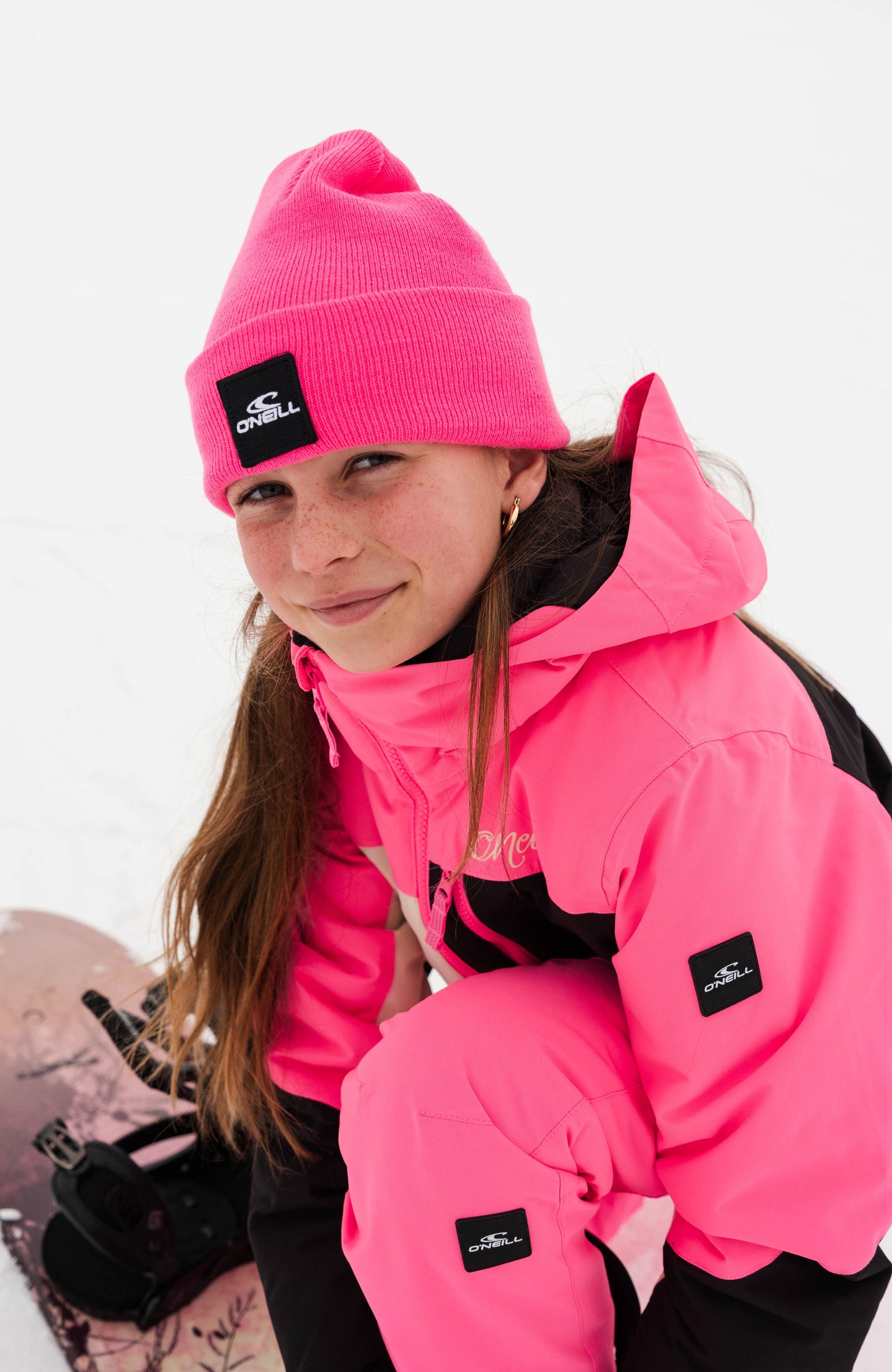 Snow Beanie Kids Skater Pink