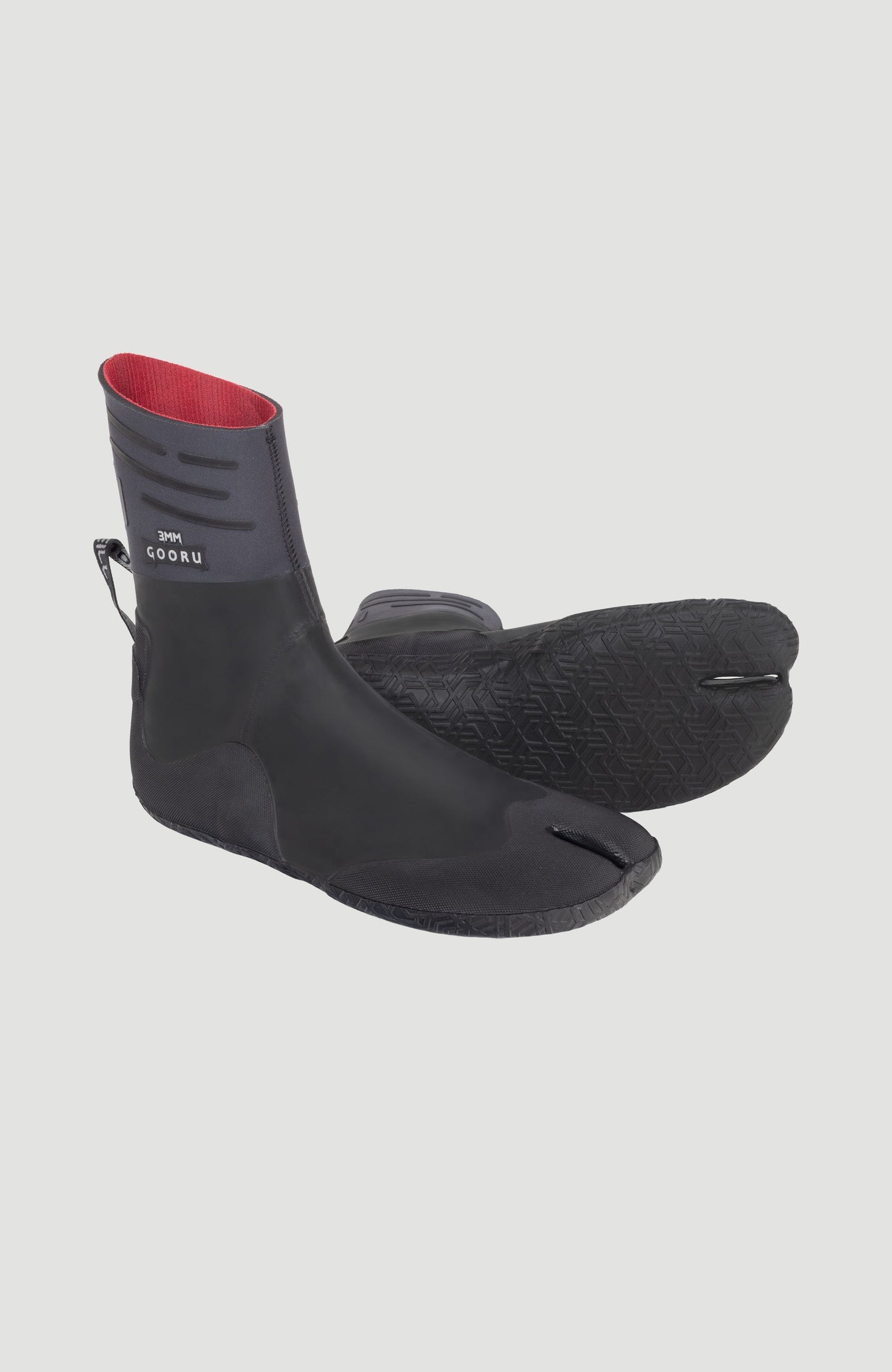 Gooru Dipped 3mm Split Toe Boot Wetsuits SMOKE/BLACK